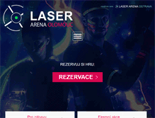 Tablet Screenshot of laserarenaolomouc.cz